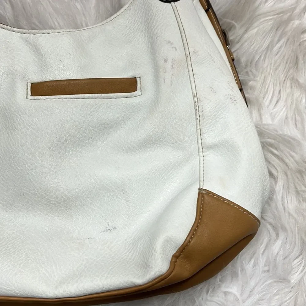 ROSETTTI WHITE & BROWN HOBO BAG